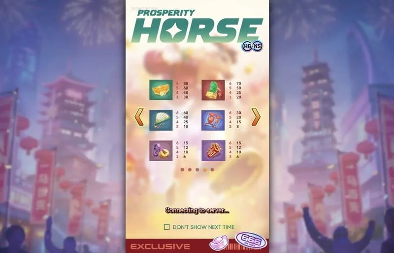 Prosperity Horse - Tabla de pagos de símbolos